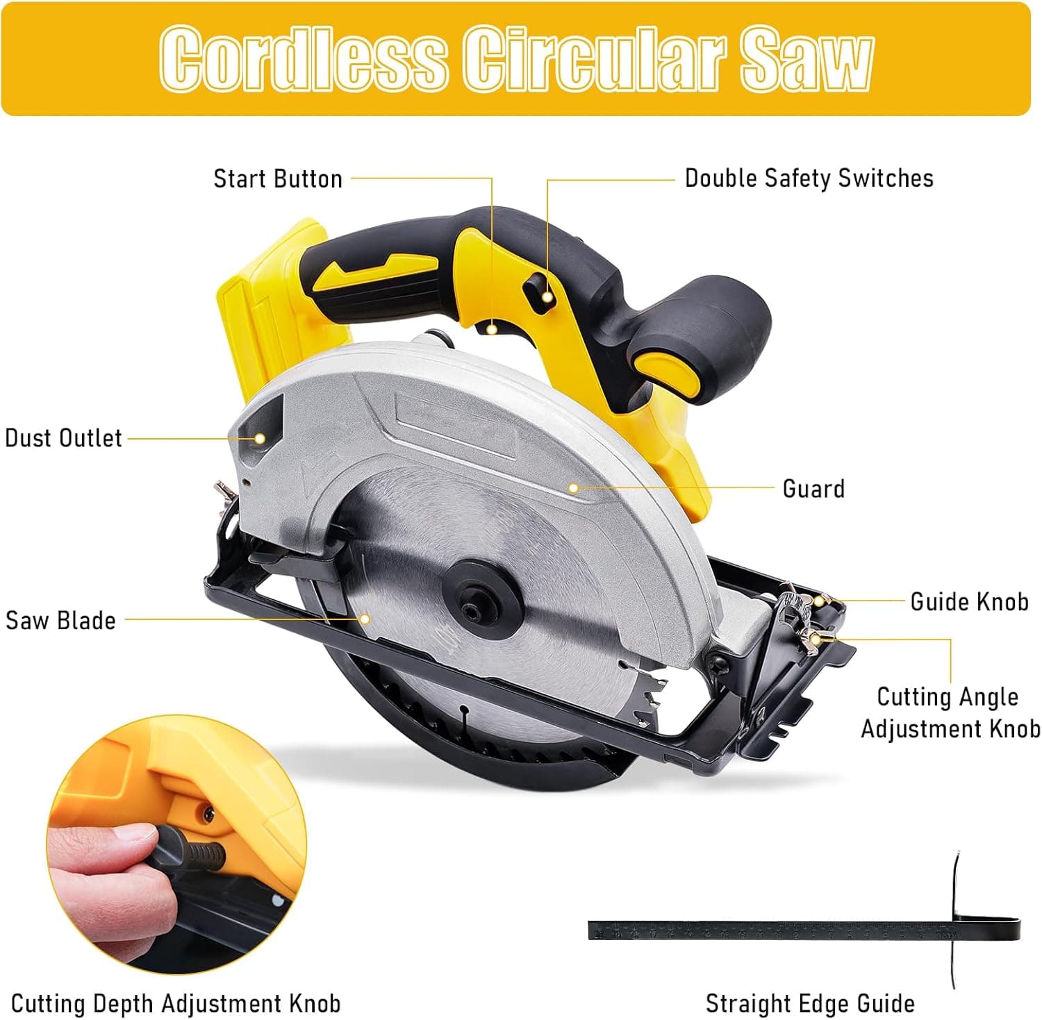 Cotchen Cordless Circular Saw Reseña - Seleccionar imagen 2