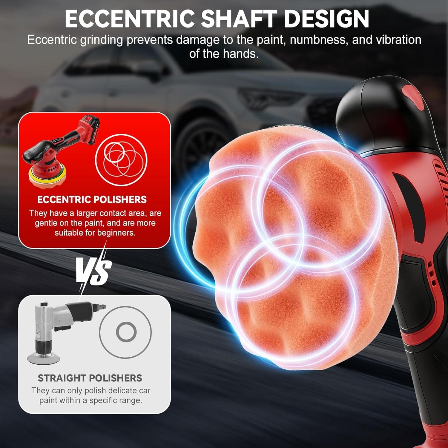 YUMILI YUMILI20260414Cordless Car Polisher Avis - Sélectionner l'image 3