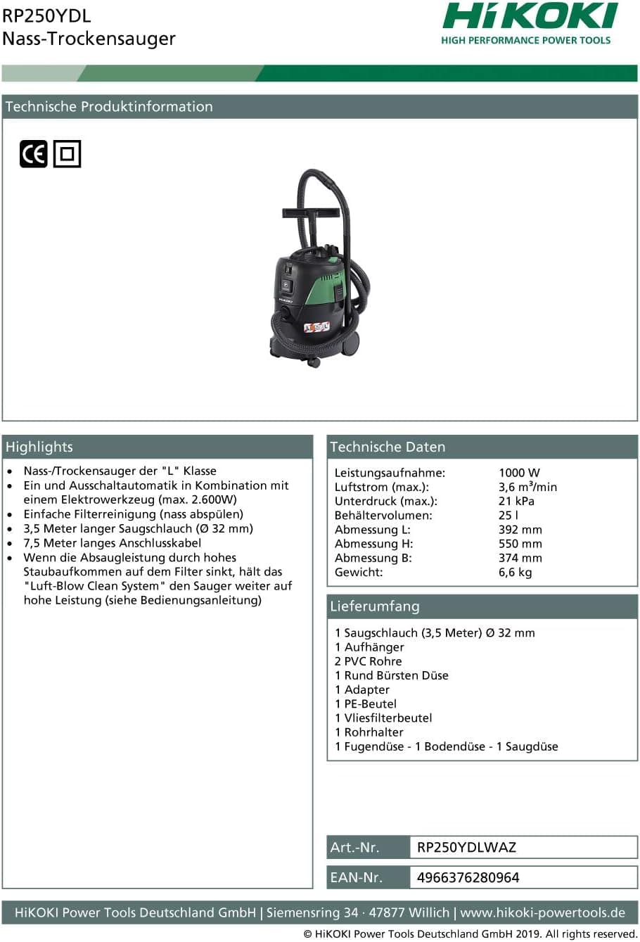 HiKOKI RP250YDLWAZ Avis - Sélectionner l'image 2