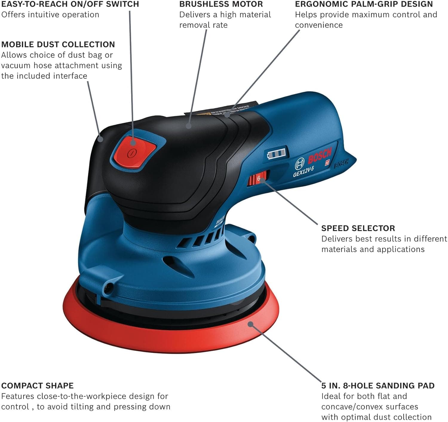 Bosch GEX12V-5N Recensione - Seleziona immagine 2