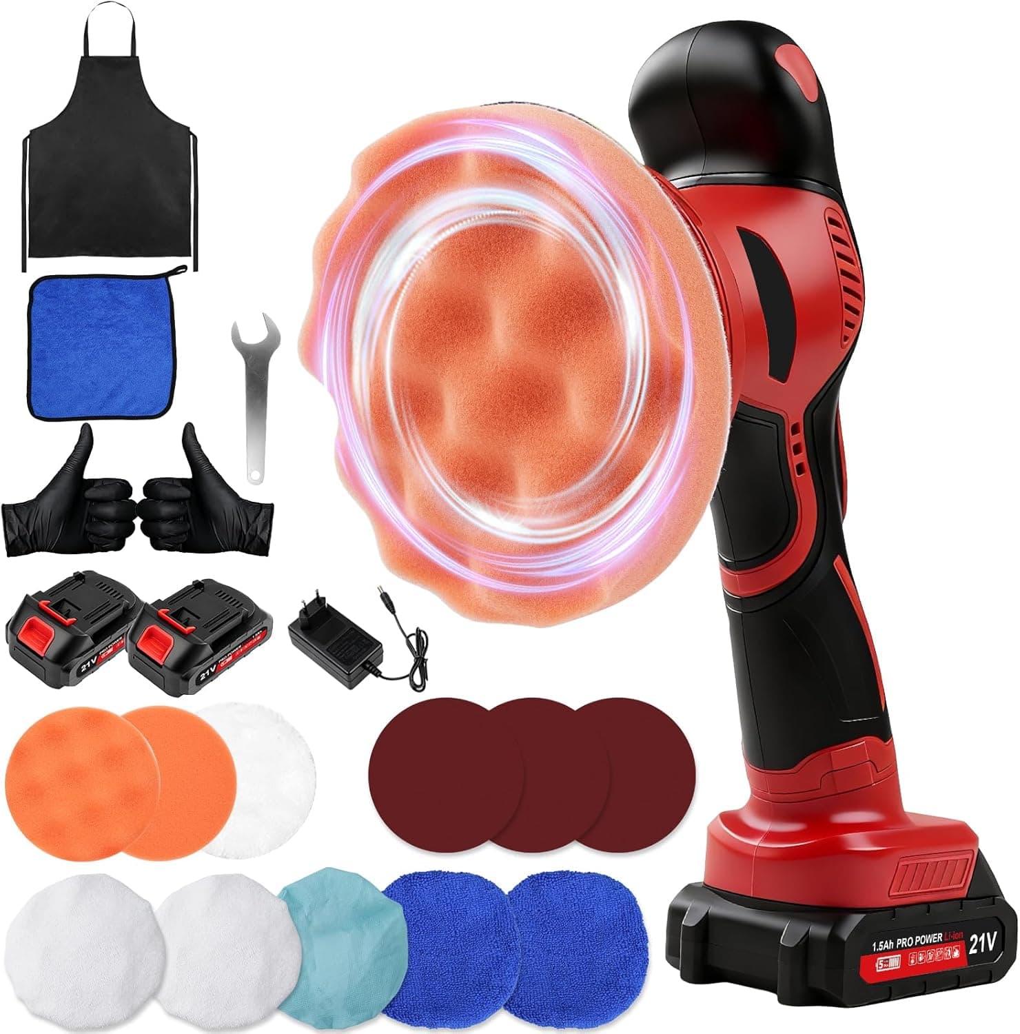 YUMILI YUMILI20260414Cordless Car Polisher Avis - Sélectionner l'image 1
