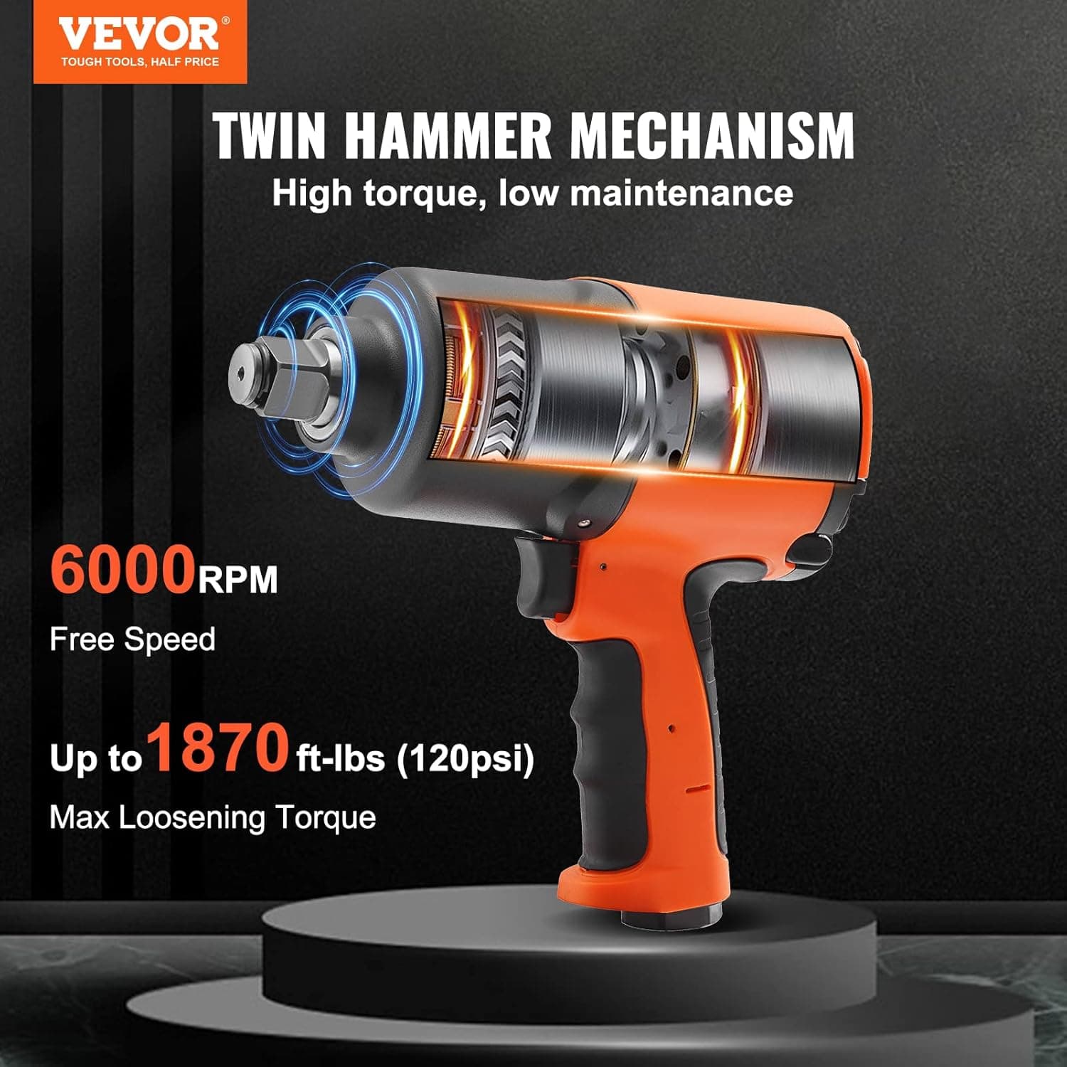 VEVOR 3/4-Inch Air Impact Wrench Recensione - Seleziona immagine 2