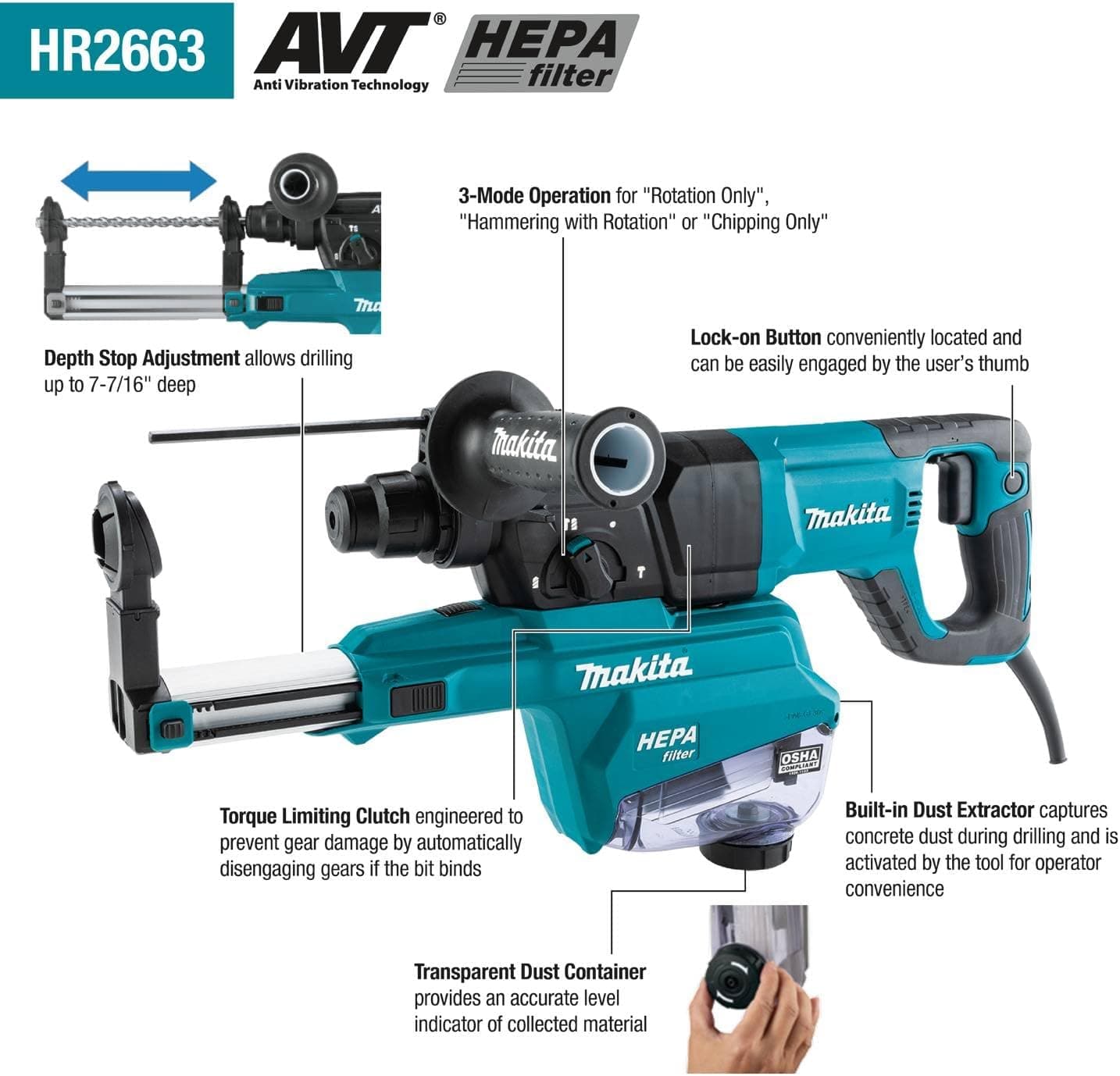 Makita HR2663 Avis - Sélectionner l'image 2
