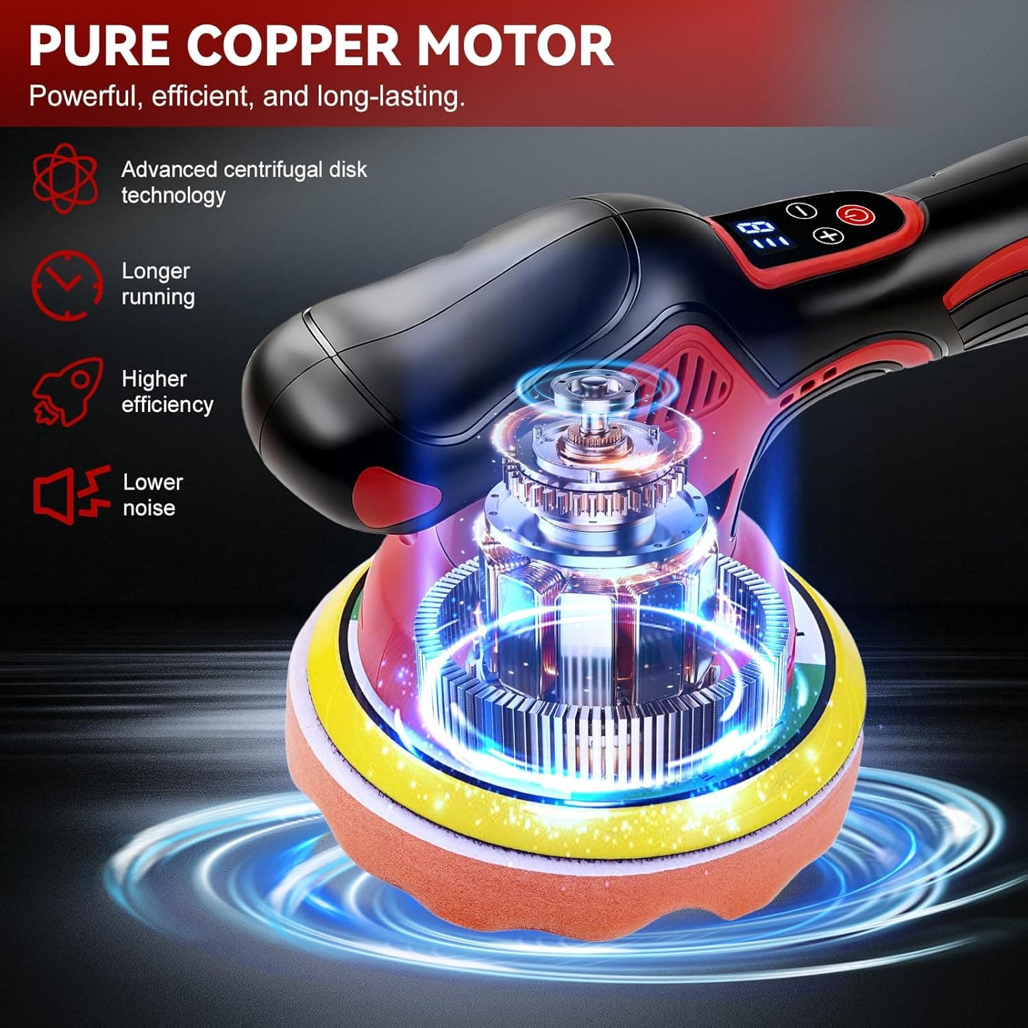 YUMILI YUMILI20260414Cordless Car Polisher Avis - Sélectionner l'image 2