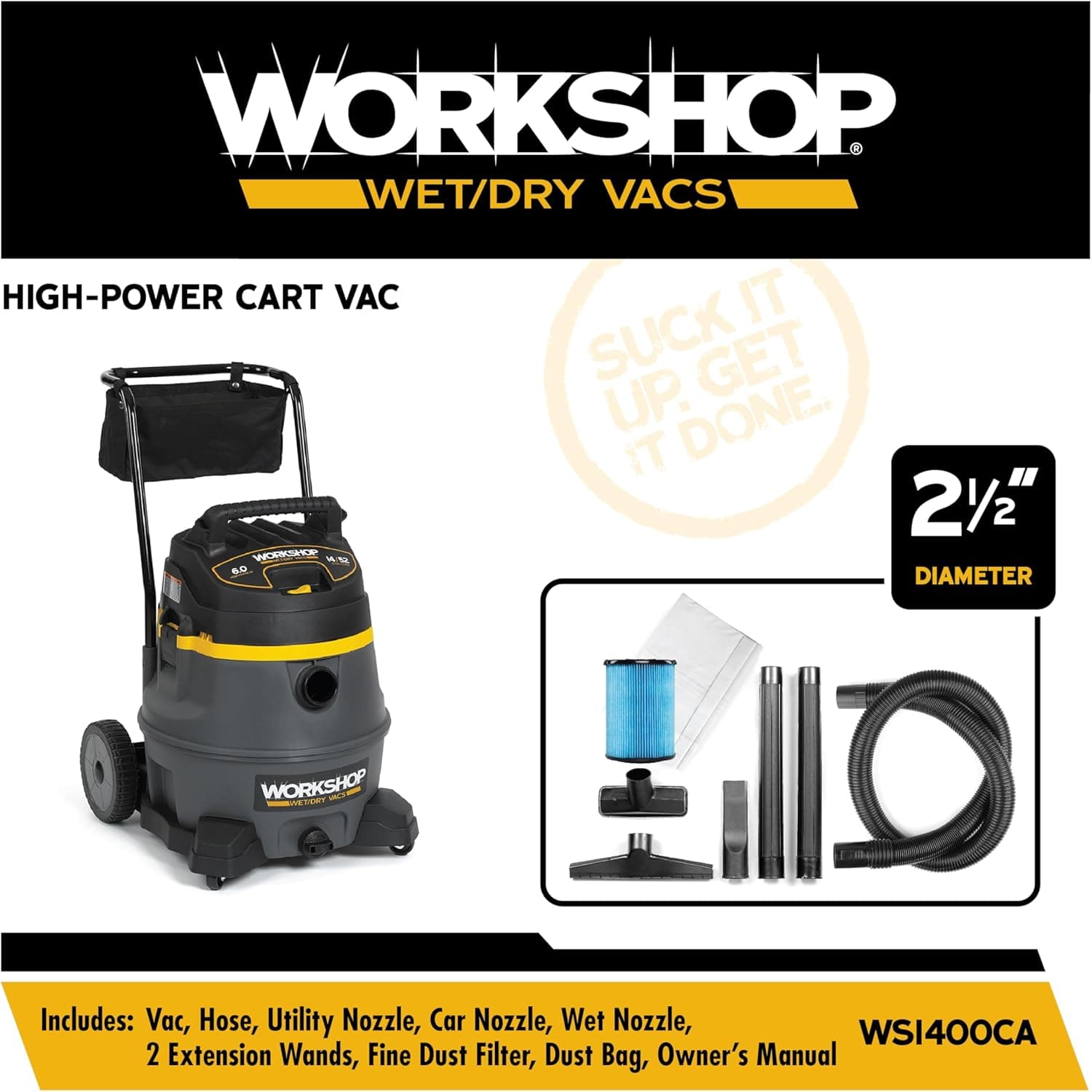 WORKSHOP Wet/Dry Vacs WS1400CA Testbericht - Bild auswählen 2